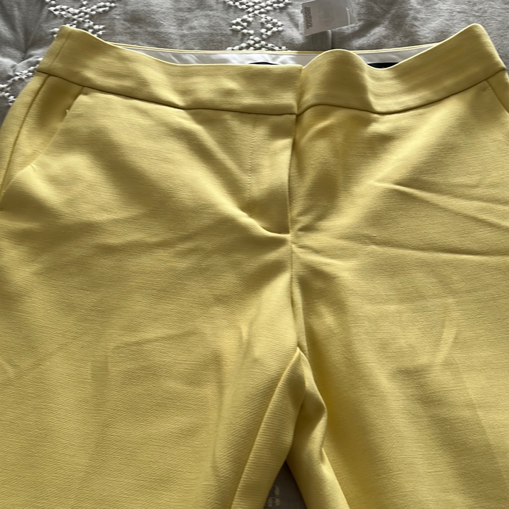 NWT Loft Marisa Yellow Dress pants size 8